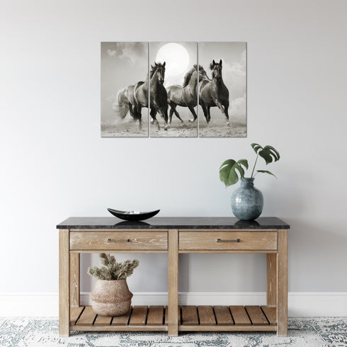 Wandbilder Wohnzimmer XXL Pferde Moderne Bilder Tiere